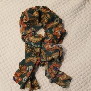 Gorgeous Lands' End Silk Scarf